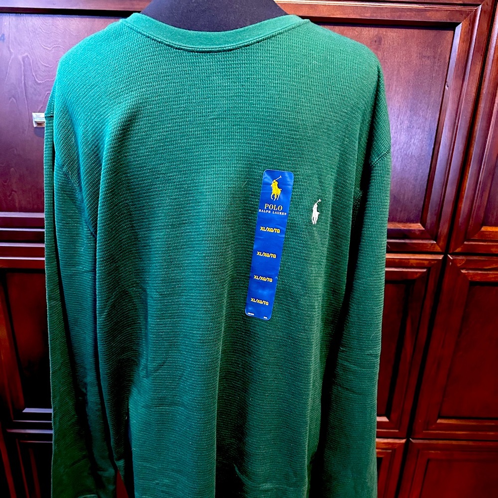 NWT Polo Ralph Lauren Hunter Green Henley sleep-shirt